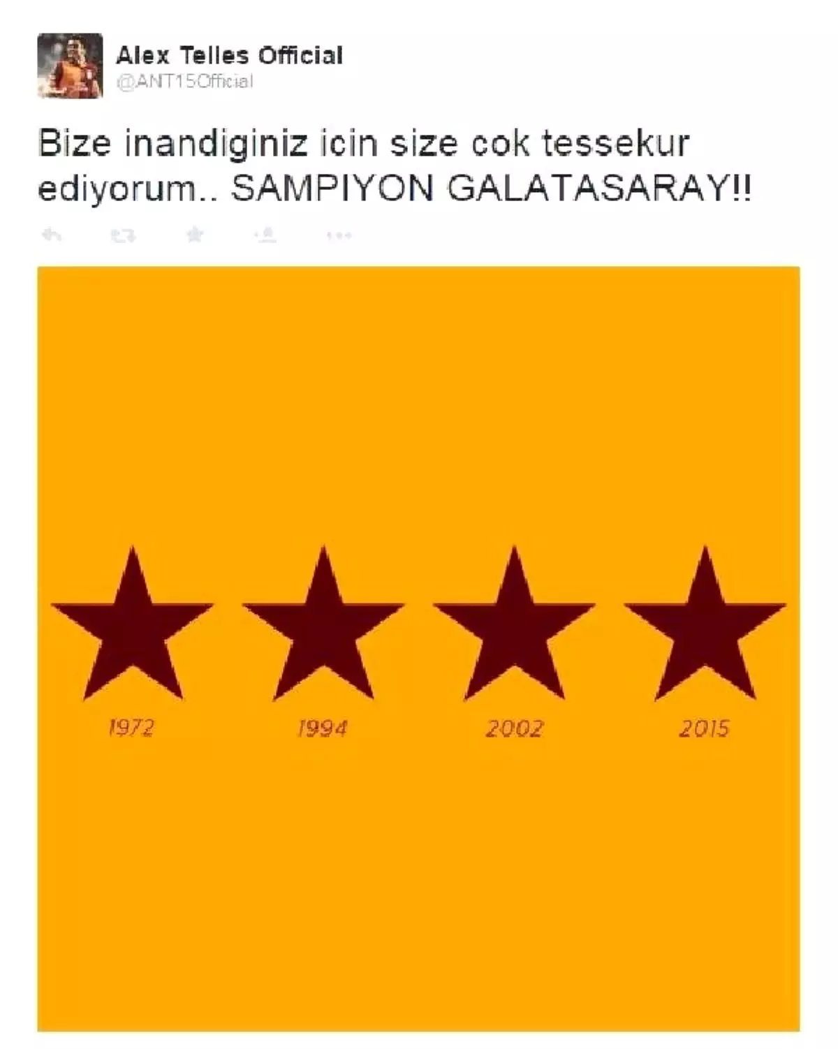 Galatasaraylı Futbolculardan Şampiyonluk Mesajları