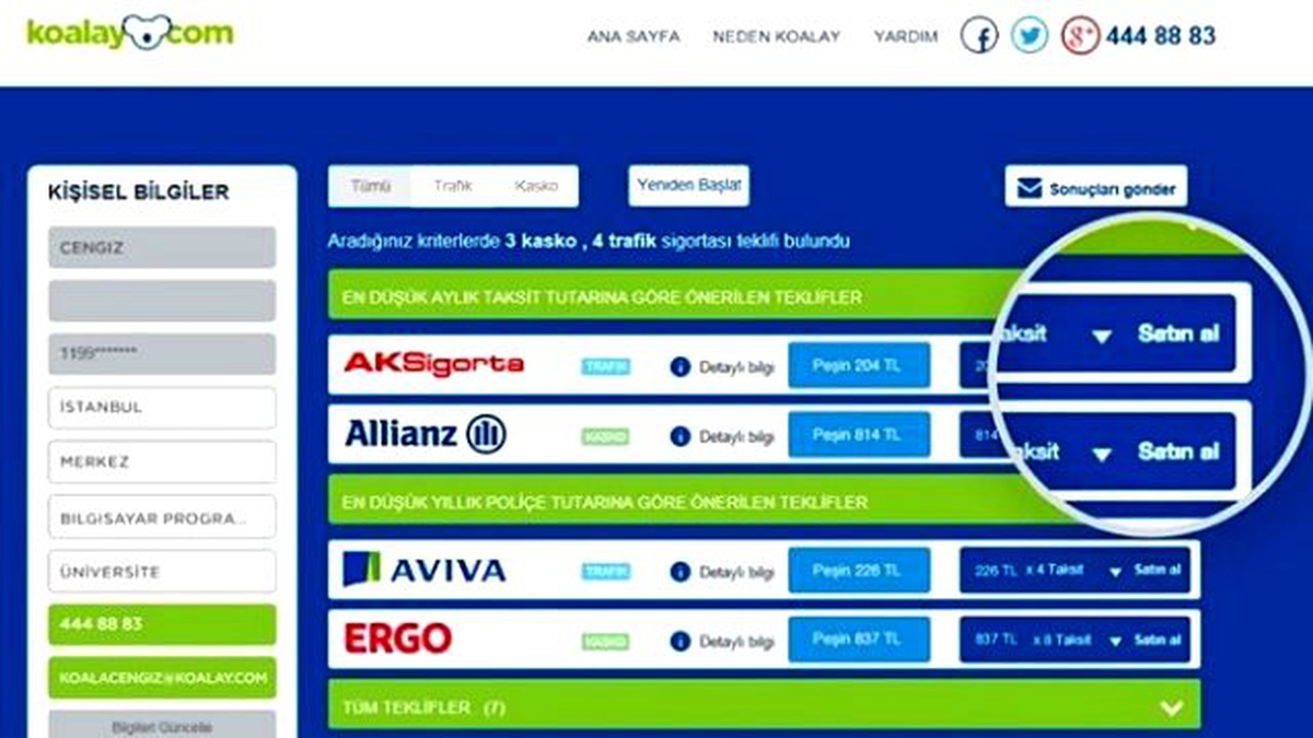 Trafik Sigortasında Yüzde 47, Kasko\'da Yüzde 33 Fiyat Avantajı