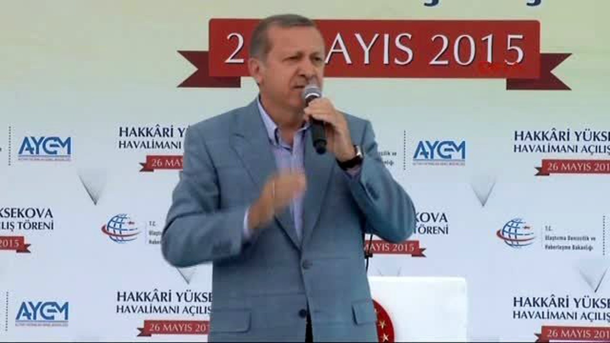 Hakkari - Cumhurbaşkanı Erdoğan Hakkari-Yüksekova Havalimanı Açılış Töreninde Konuştu 3