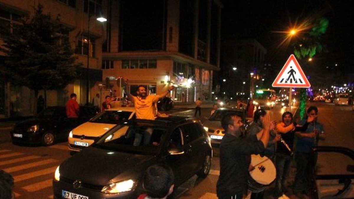 Zonguldak\'ta Galatasaray Coşkusu