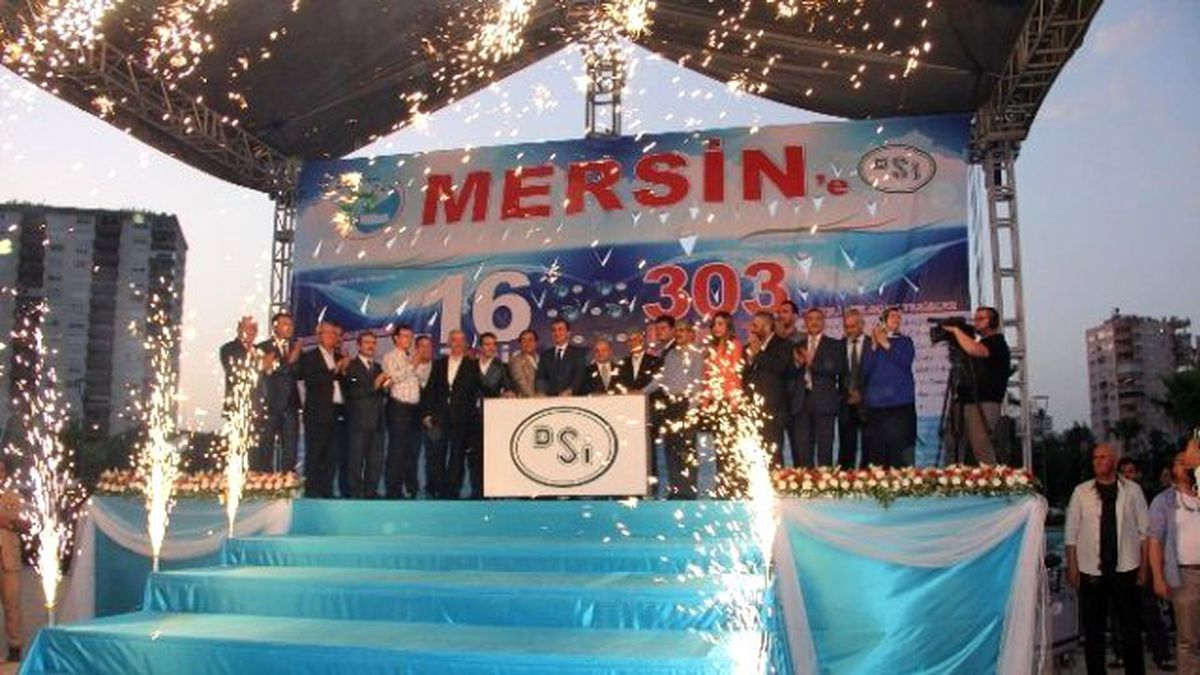 Bakan Çelik Mersin\'de 16 Tesisin Temelini Attı