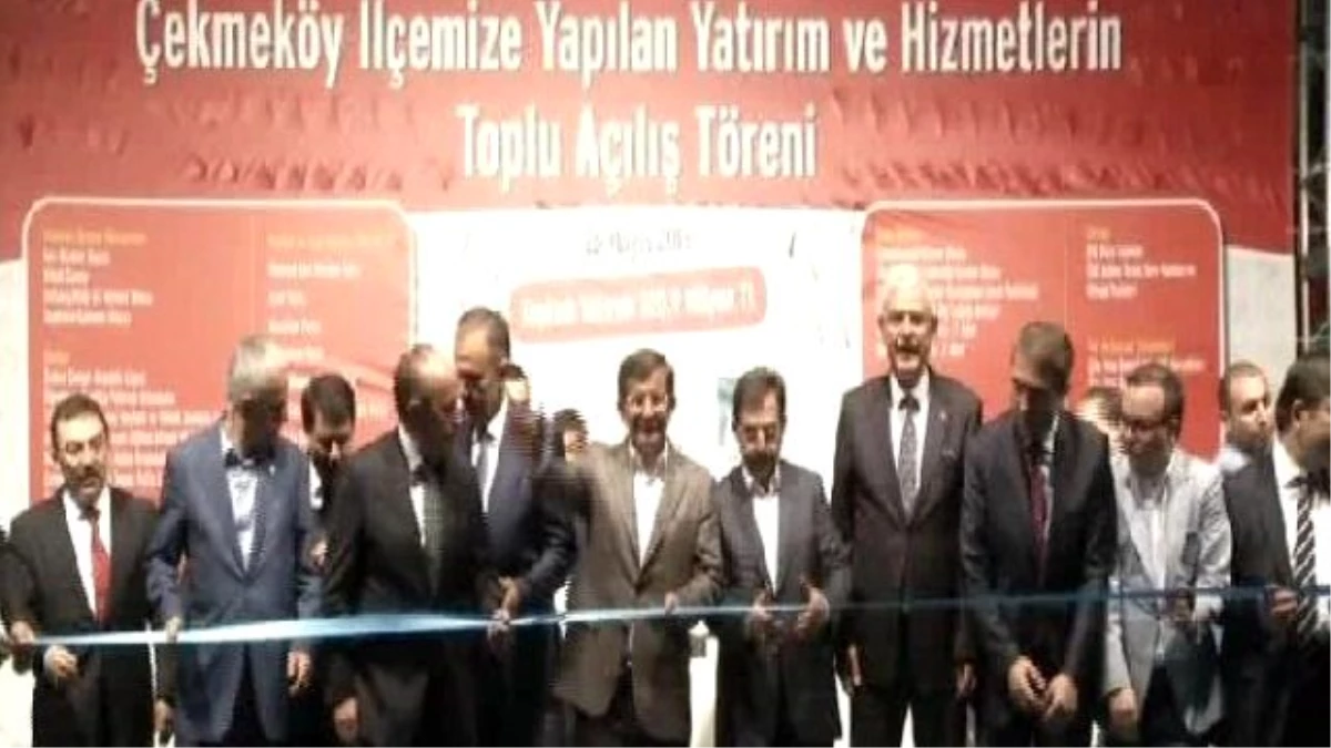Başbakan Davutoğlu, Çekmeköy\'deki Toplu Açılış Töreninde Konuştu