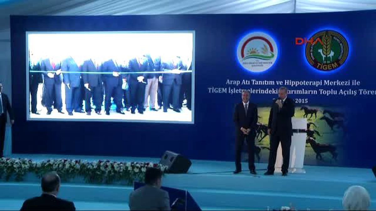 Cumhurbaşkanı Erdoğan, Arap Atı Tanıtım ve Hippoterapi Merkezi ile Tigem İşletmeleri\'ndeki...