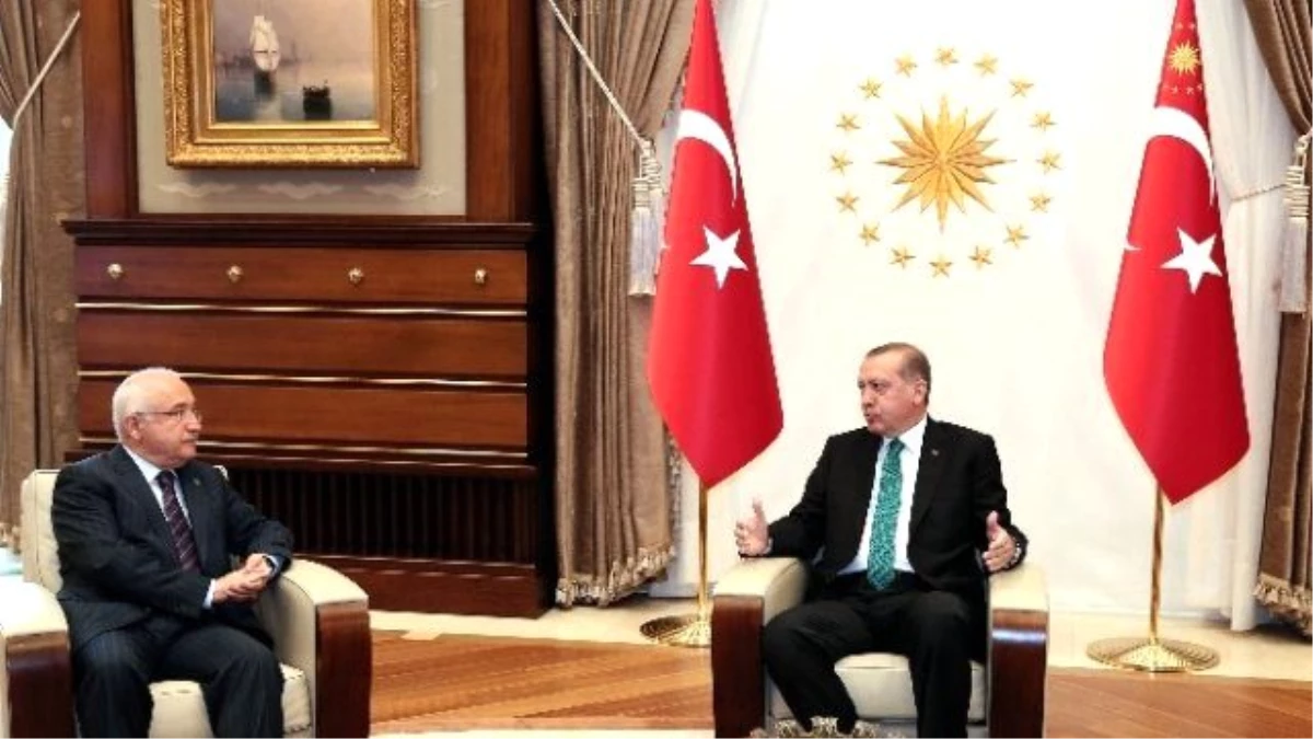 Cumhurbaşkanı Erdoğan, TBMM Başkanı Çiçek\'i Kabul Etti