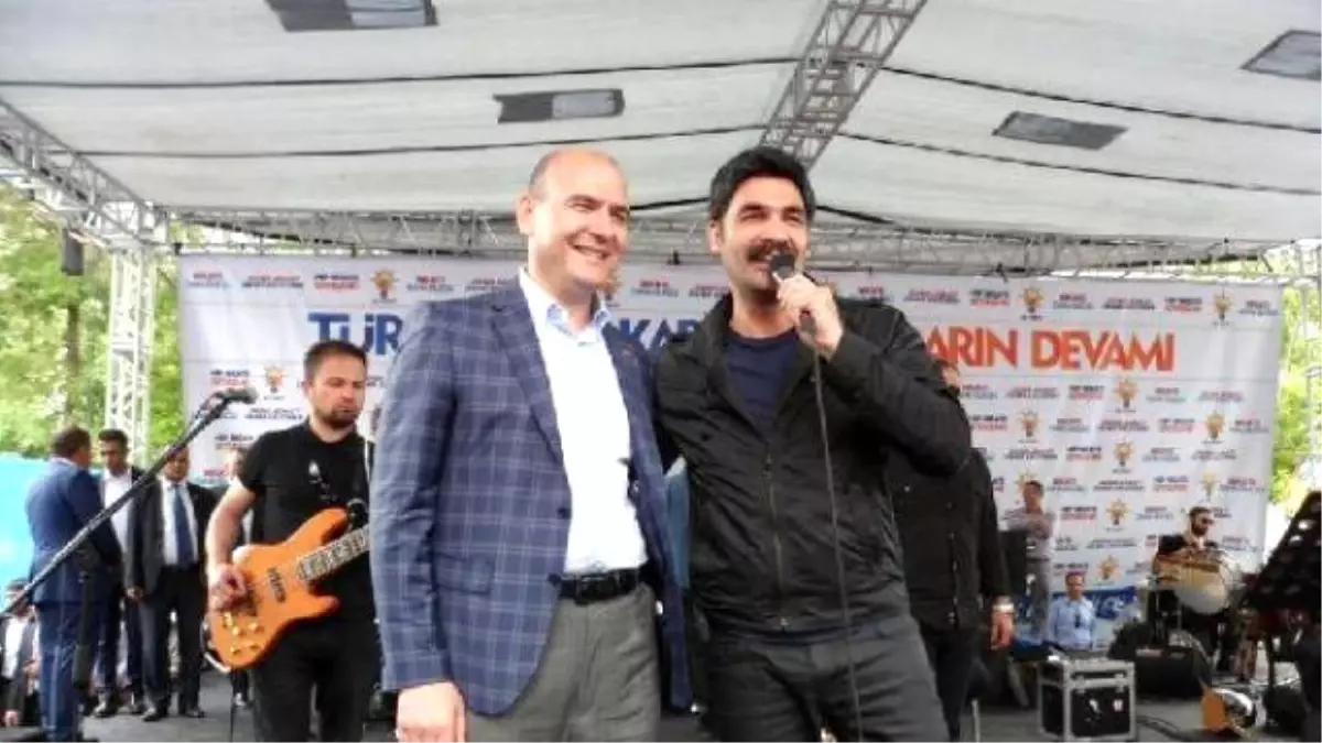 Süleyman Soylu\'dan Uğur Işılak Konserli Miting