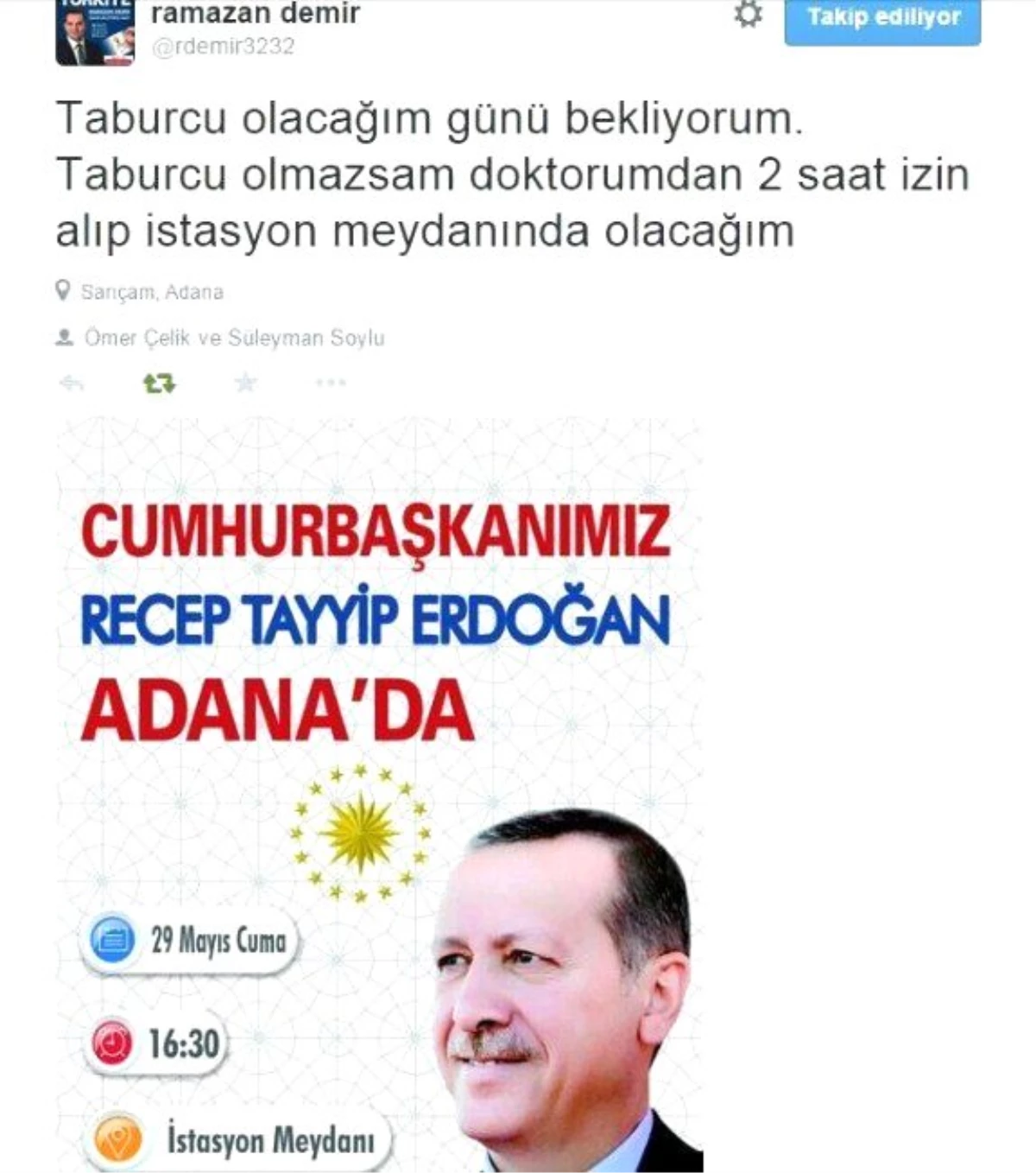 Yaralı Aday Erdoğan İçin Doktorundan İzin İstedi