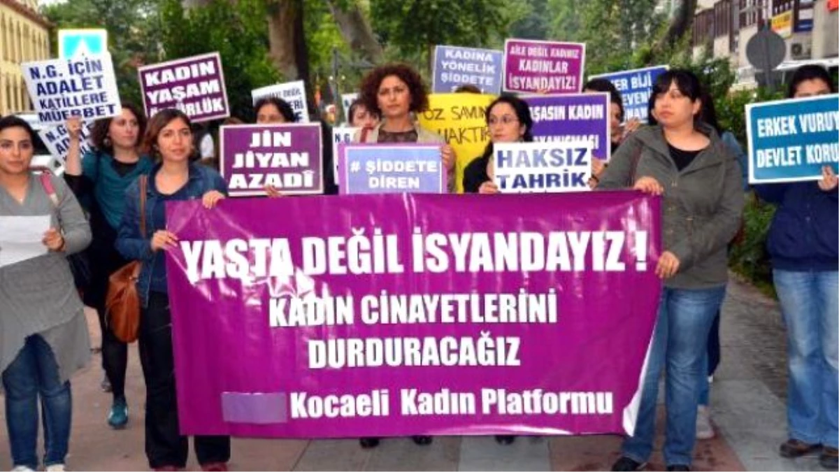 Kocaeli Kadın Platformu\'ndan Kadın Cinayetlerine Protestosu