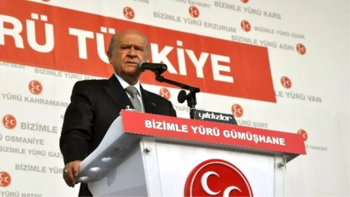 MHP Lideri Bahçeli Gümüşhane\'de