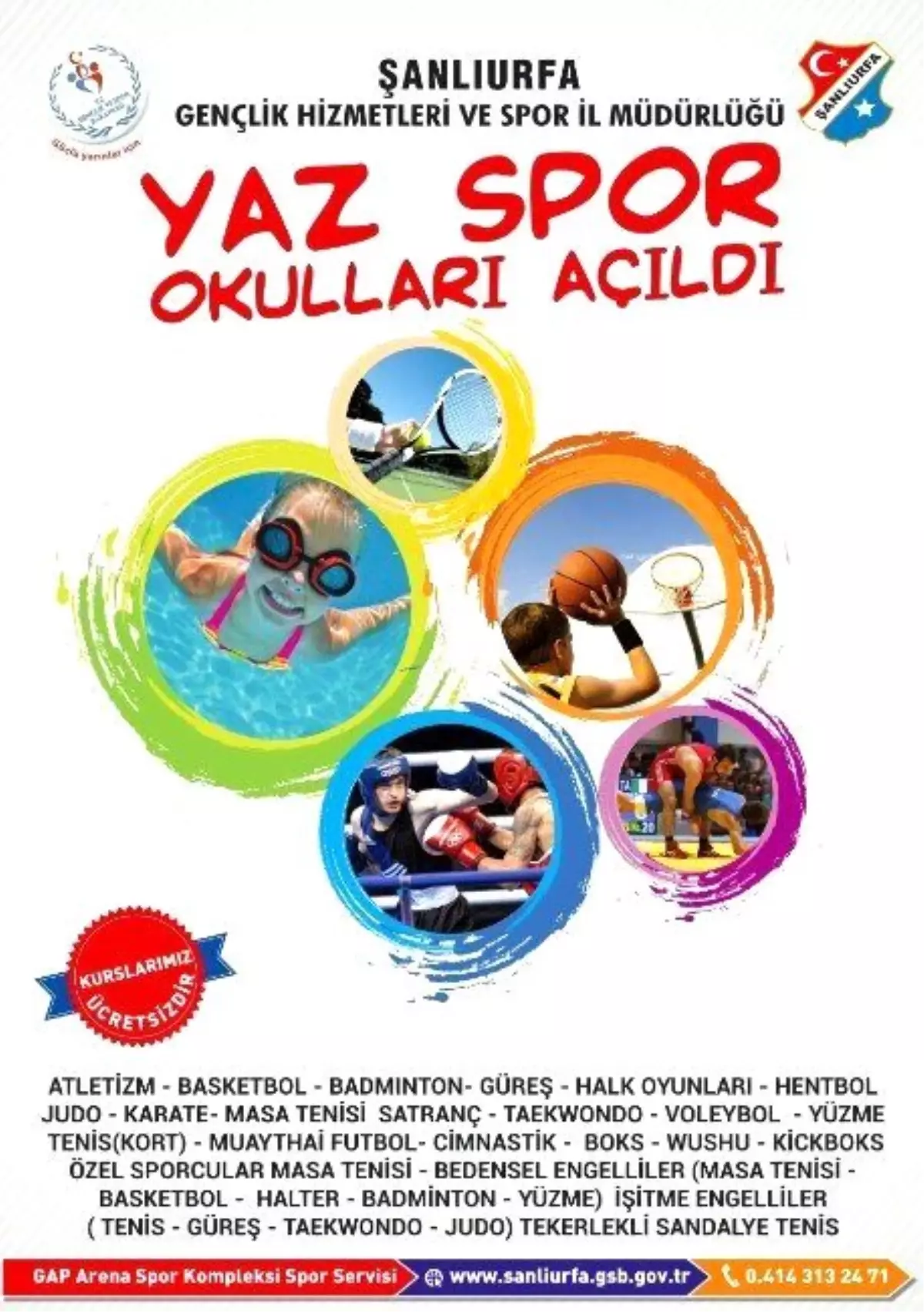 Yaz Spor Okulları Başlıyor