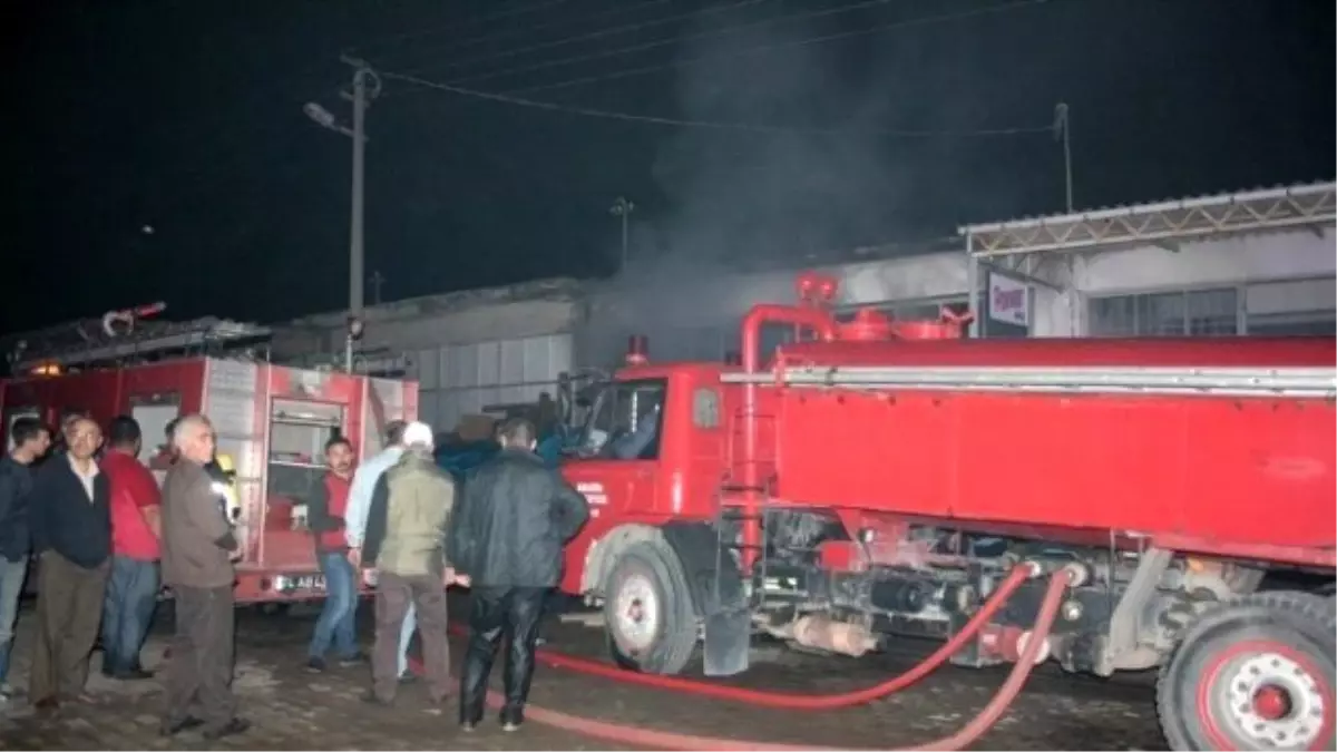 Amasra Sanayi Sitesinde Yangın