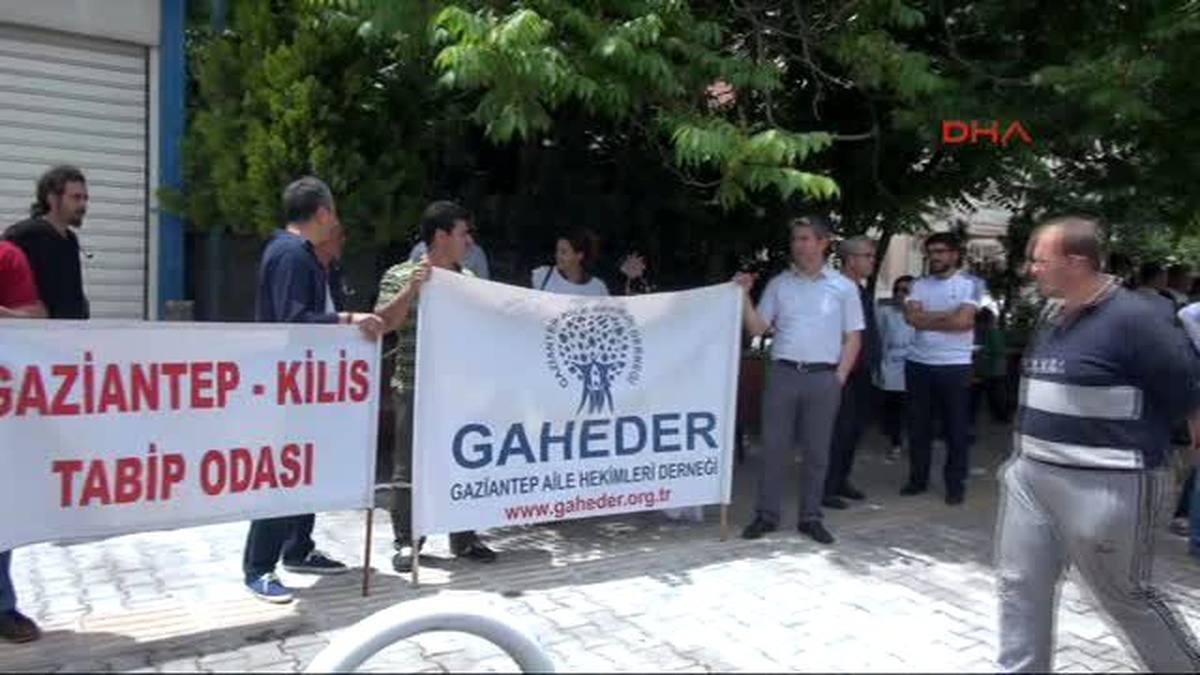 Samsun\'da Doktorun Öldürülmesi Gaziantep\'te Protesto Edildi