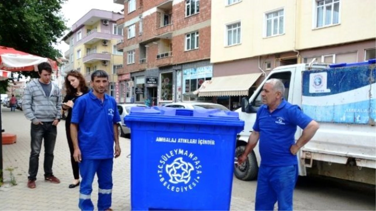 Süleymanpaşa Belediyesi\'nden 100 Yeni Geri Dönüşüm Konteynırı