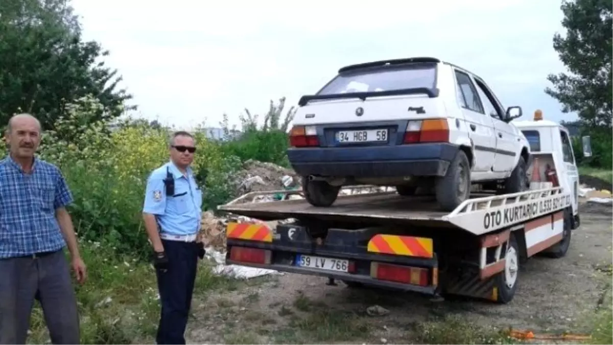 Terk Edilen Araç Hacizli Çıktı