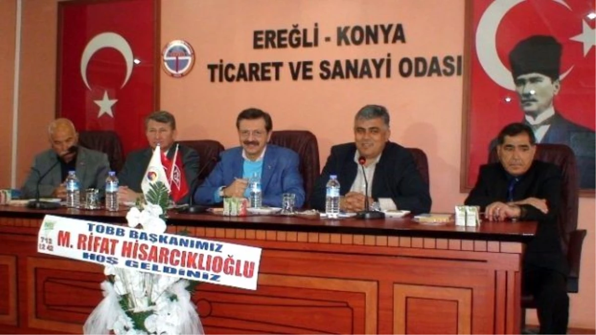 TOBB Başkanı Rifat Hisarcıklıoğlu Ereğli\'de