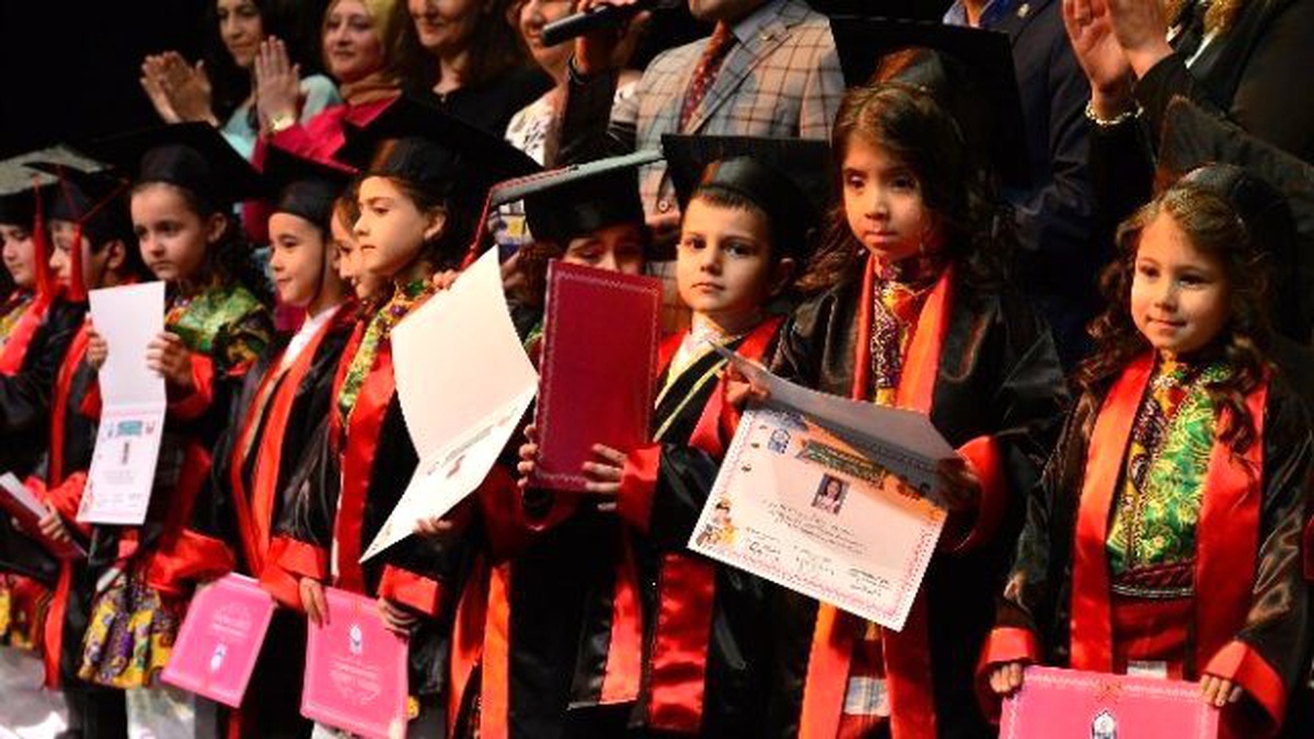 Yıldırım\'da Minikler Diplomalarına Kavuştu