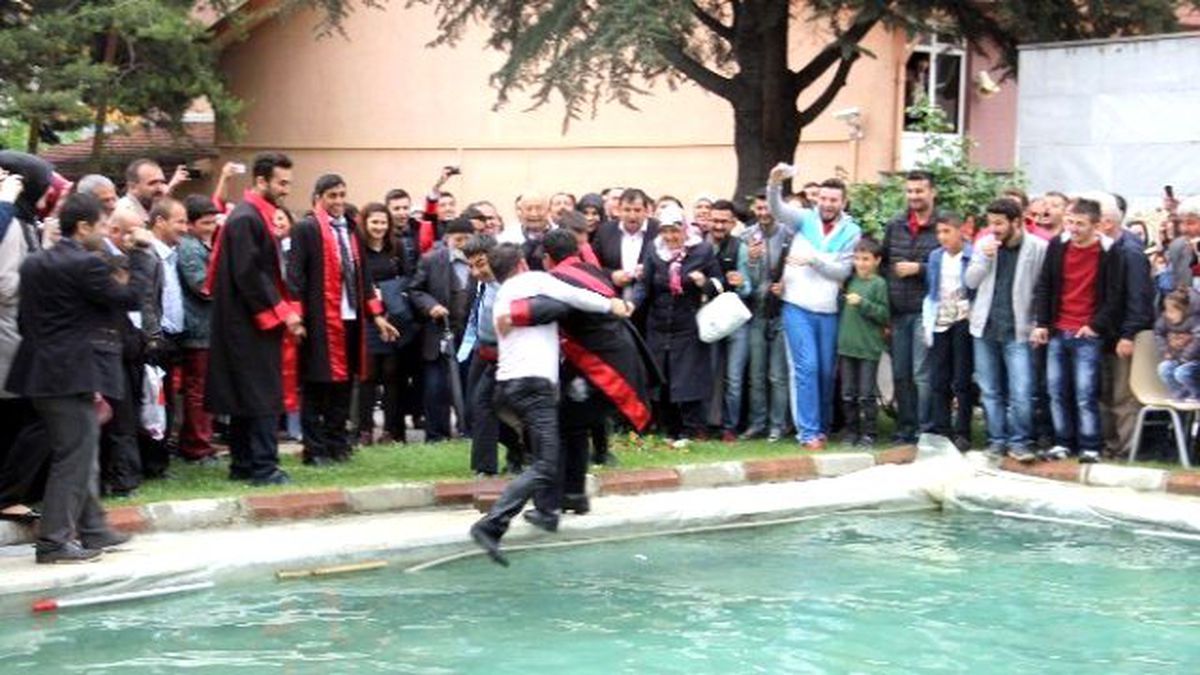Öğretmen Adayları Havuzda Islandı