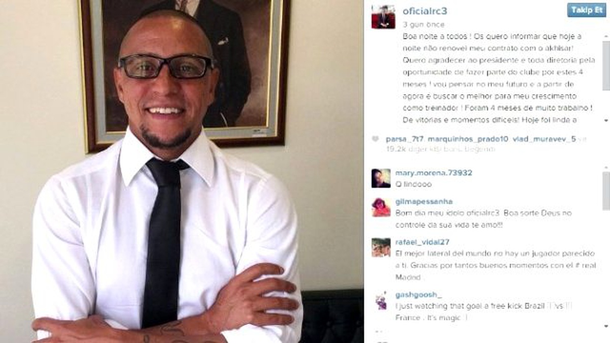 Akhisar Belediyespor Roberto Carlos\'la Yolları Ayırdı