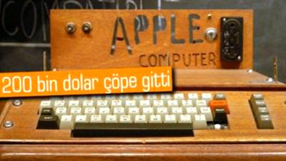 Apple 1\'i Yanlışlıkla Geri Dönüşüm Merkezine Bıraktılar