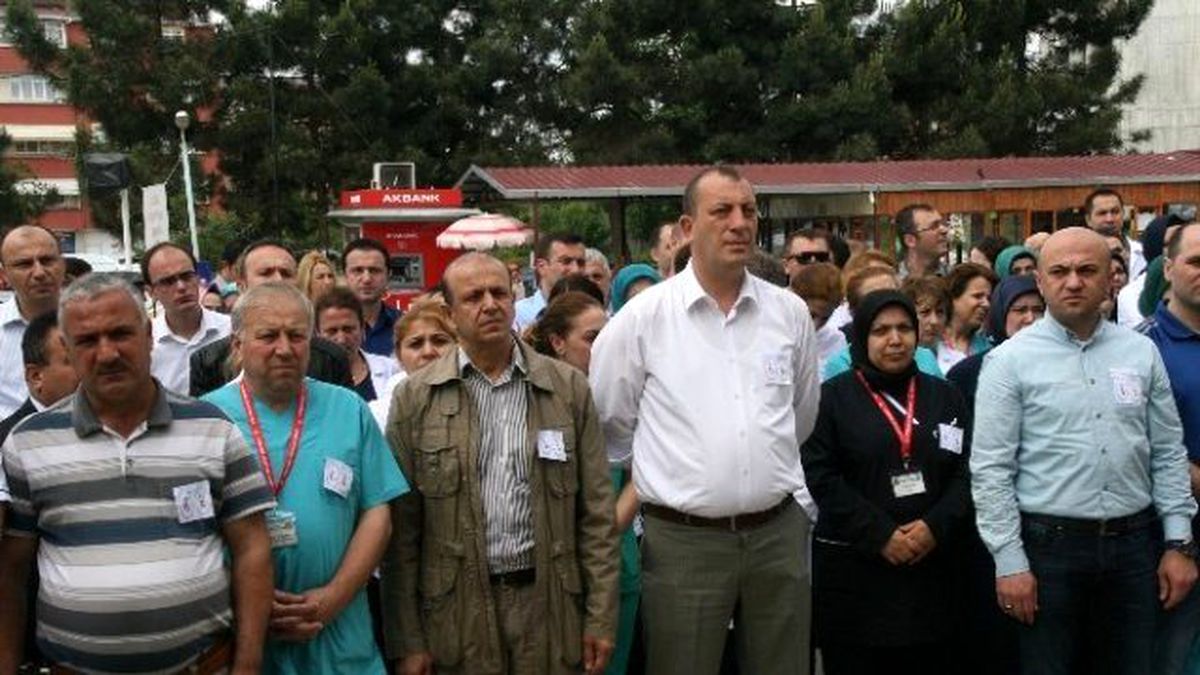 Çarşamba Devlet Hastanesi Çalışanlarından İş Bırakma Eylemi
