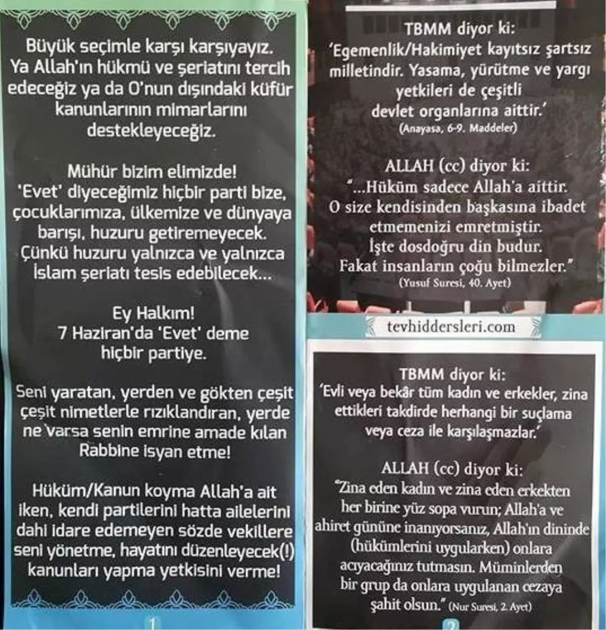 Diyarbakır\'da Şaşırtan Broşür