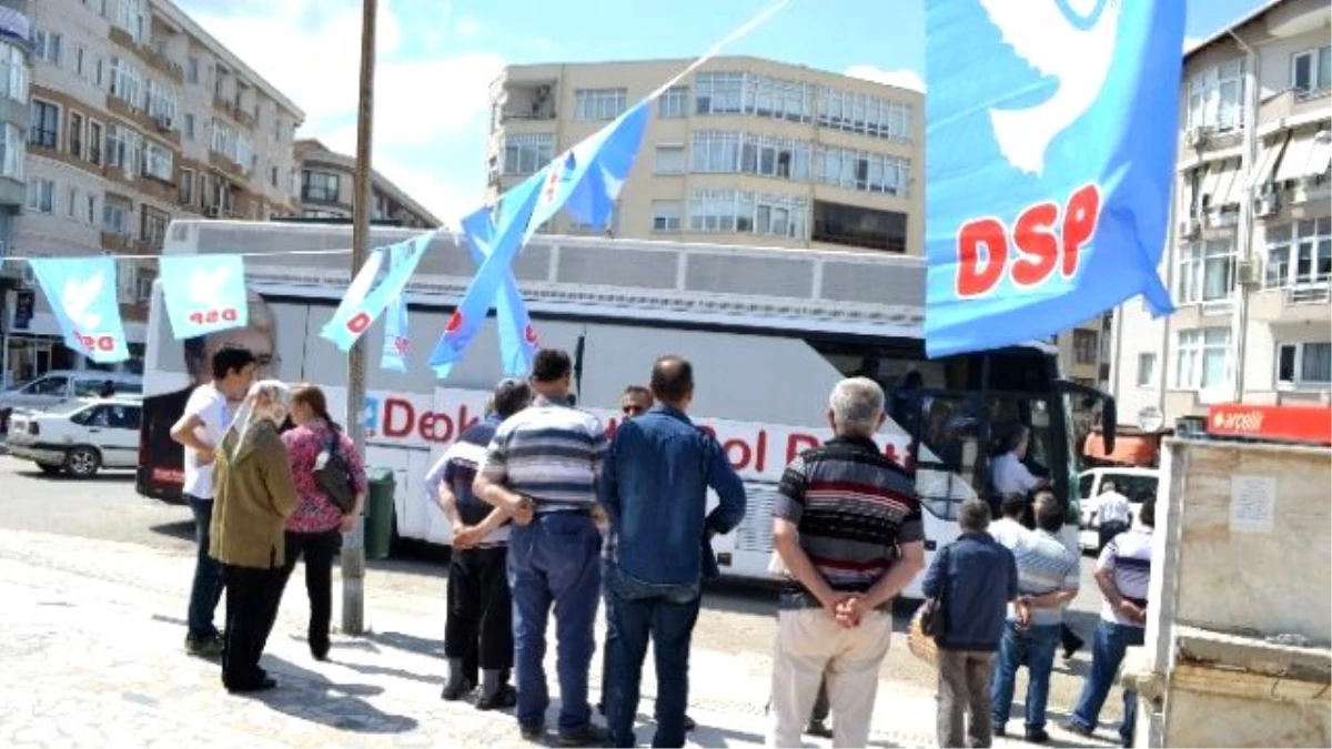 DSP Genel Başkanı Türker Meydanı Boş Görünce Mitingi İptal Etti