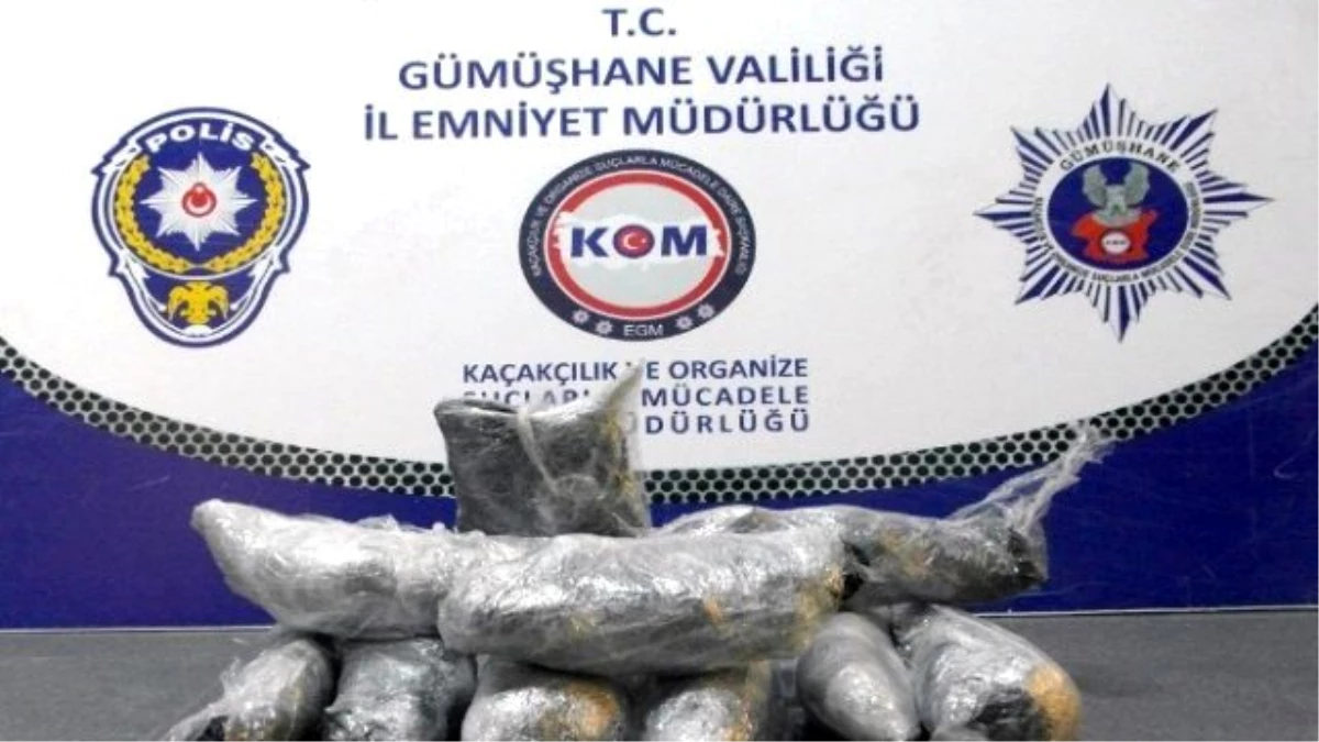 Gümüşhane\'de 1 Kilo 370 Gram Esrar Ele Geçirildi