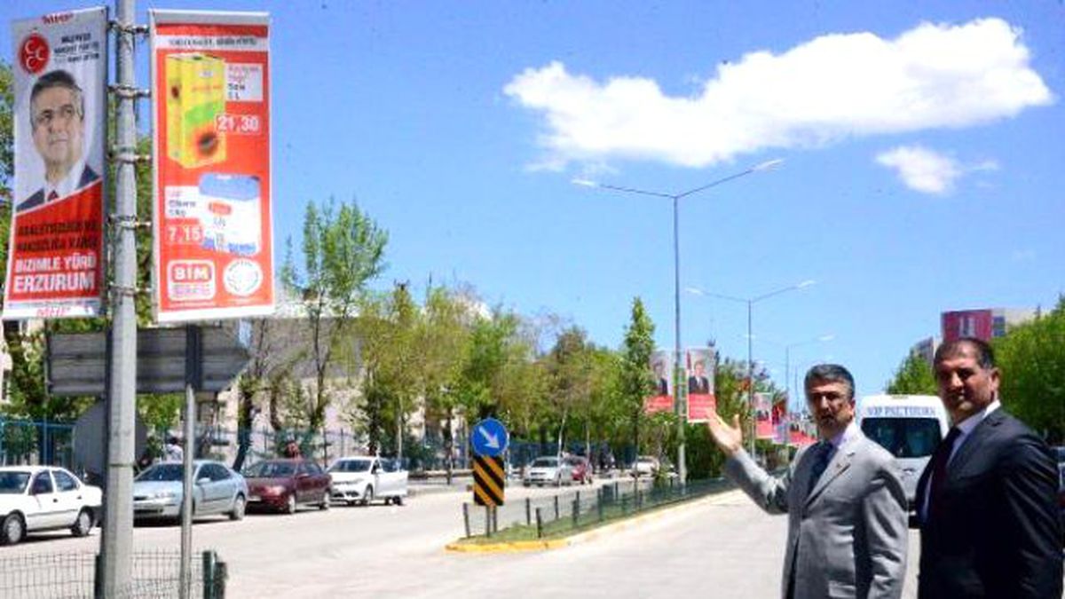 MHP\'den Cumhurbaşkanı\'nın Gelişi Nedeniyle Afişlerin Kaldırılmasına Tepki