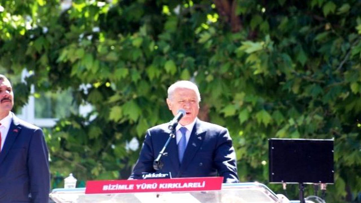 MHP Genel Başkanı Bahçeli Kırklareli\'de