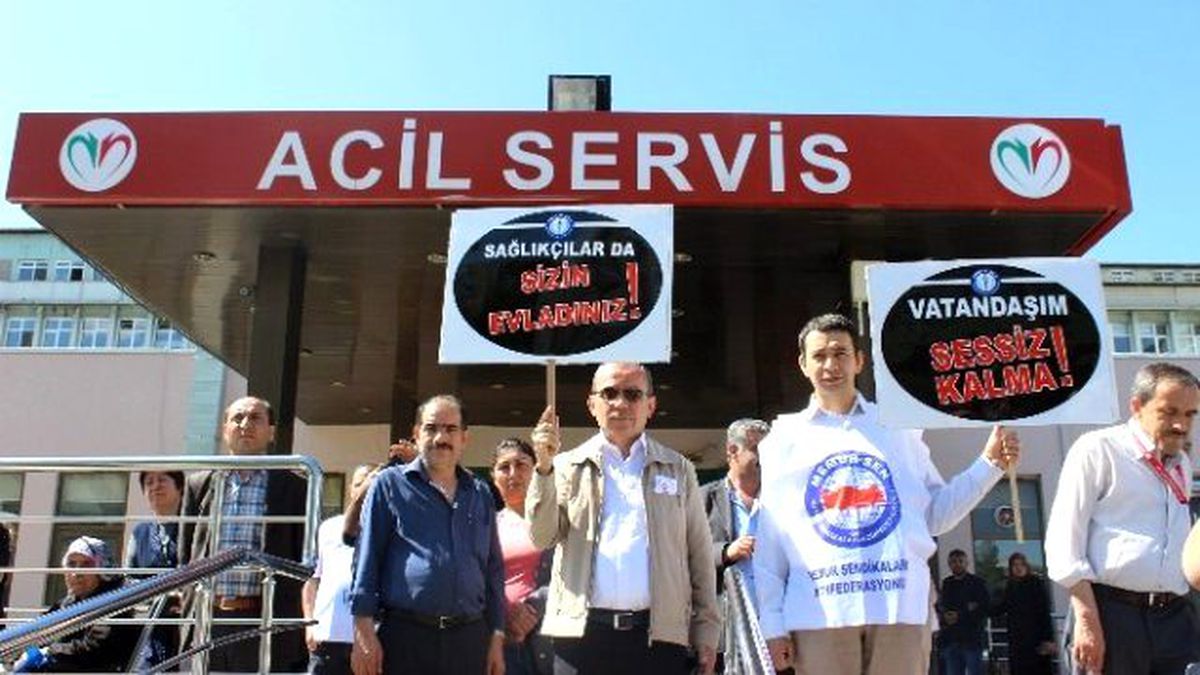 Sağlık-sen\'den Doktor Furtun İçi Eylem