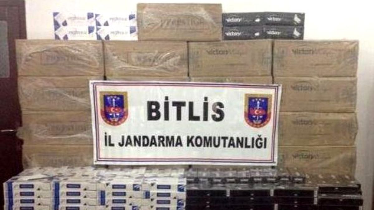 Bitlis\'te Kaçak Sigara Operasyonu
