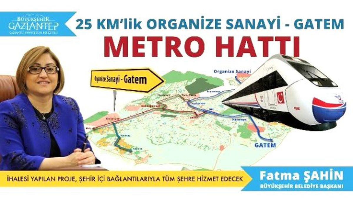 Gaziantep Yeni Metrosuna Hazırlanıyor