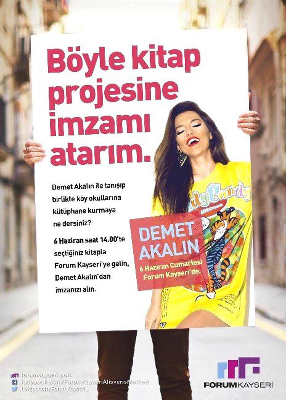 Demet Akalın Forum Kayseri\'ye, Kitaplar Köy Okuluna