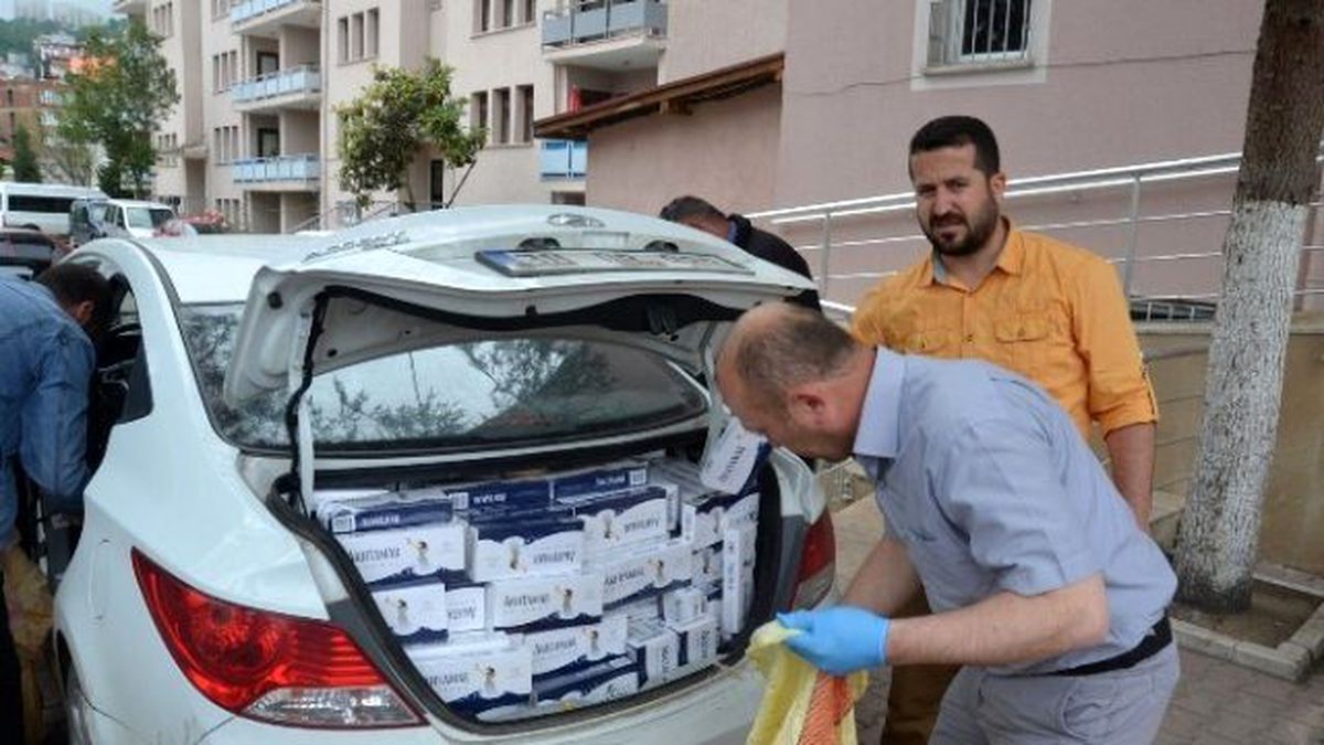 Fatsa\'da 6 Bin 500 Paket Kaçak Sigara Ele Geçirildi