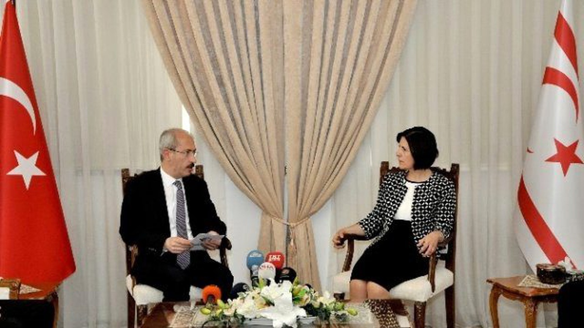 KKTC Cumhurbaşkanı Vekili Siber, Bakan Bilgin\'i Kabul Etti