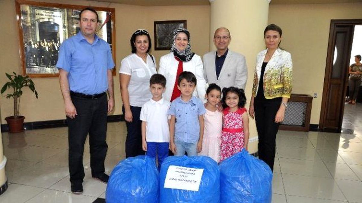 Nazilli\'de Minik Öğrenciler, Engelliler İçin Kapak Topladı