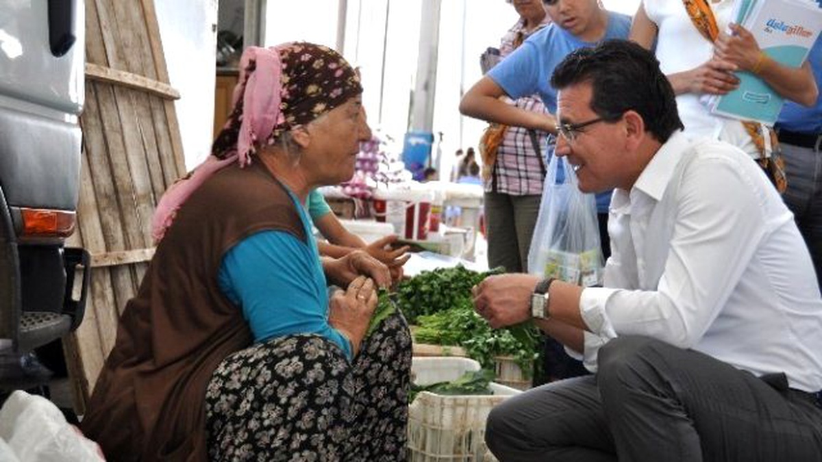 Uslu, Pazarcıları Ziyaret Etti