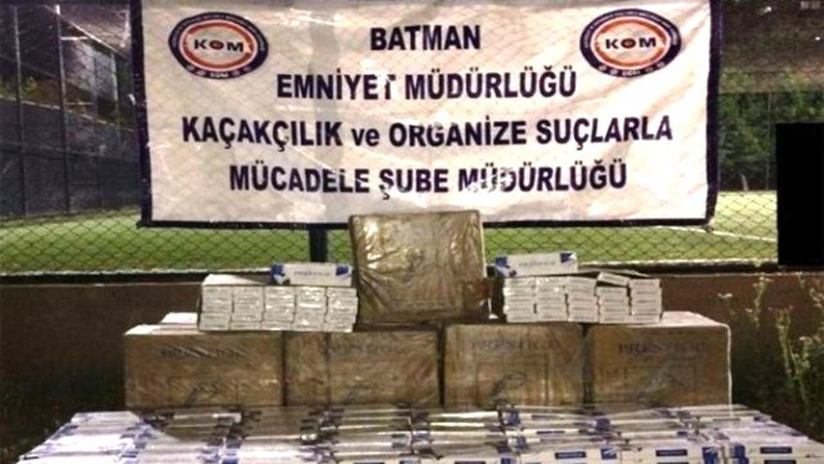 Batman\'da Gümrük Kaçağı 20 Bin 300 Paket Sigara Ele Geçirildi
