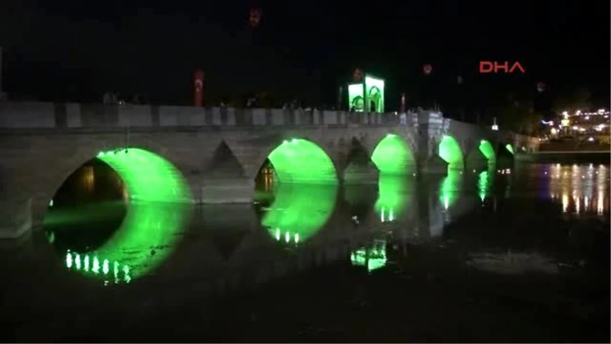 Edirne Ek 500 Yıllık Tarihi Tunca Köprüsü 600 Bin Liraya Aydınlatıldı