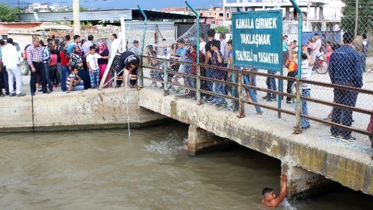 Serinlemek İçim Girdiği Sulama Kanalında Kayboldu