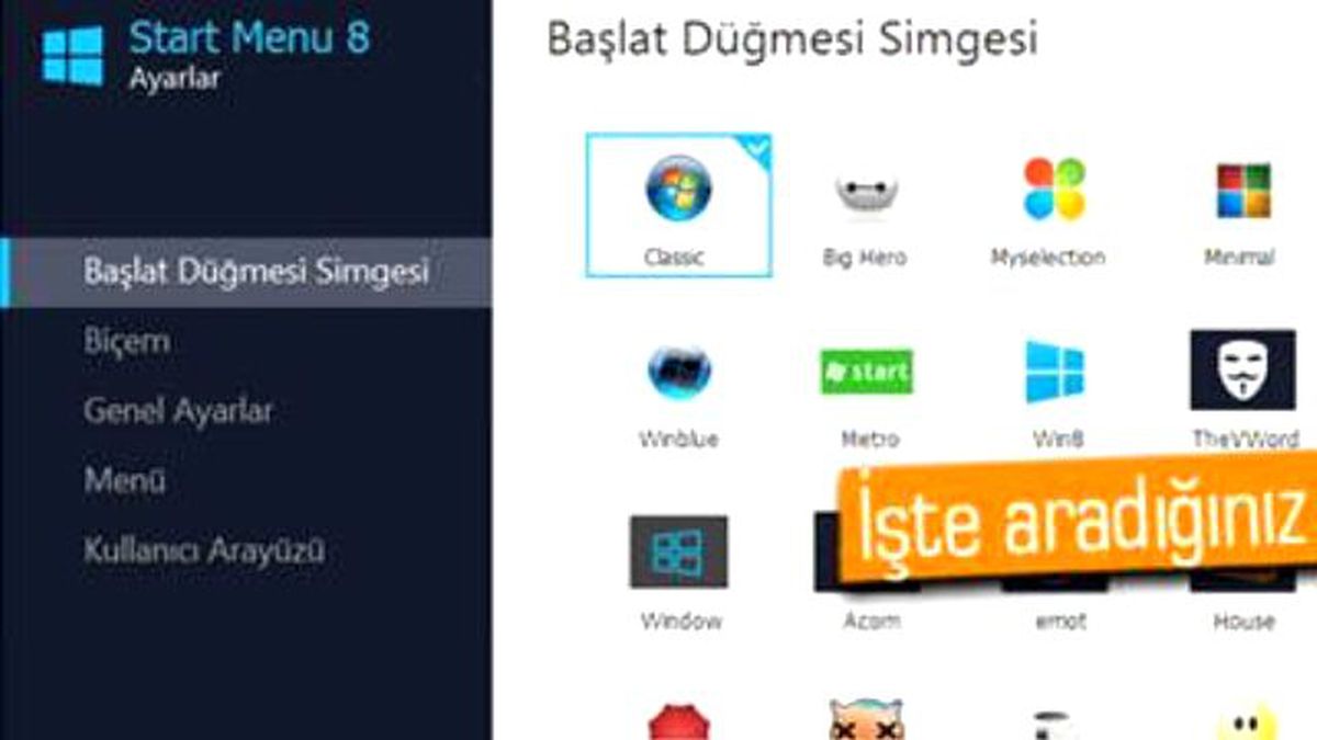 Start Menu 8