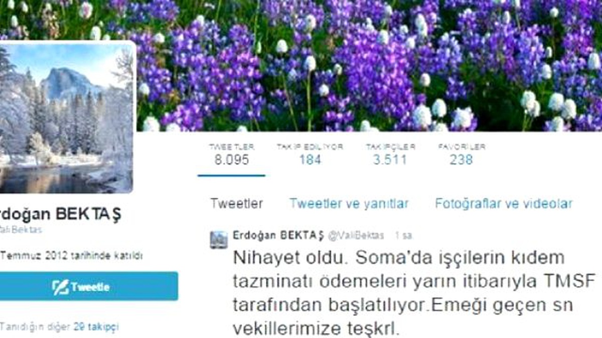 Vali Bektaş\'tan Soma\'daki İşsiz Kalan Madencileri Sevindiren Açıklama