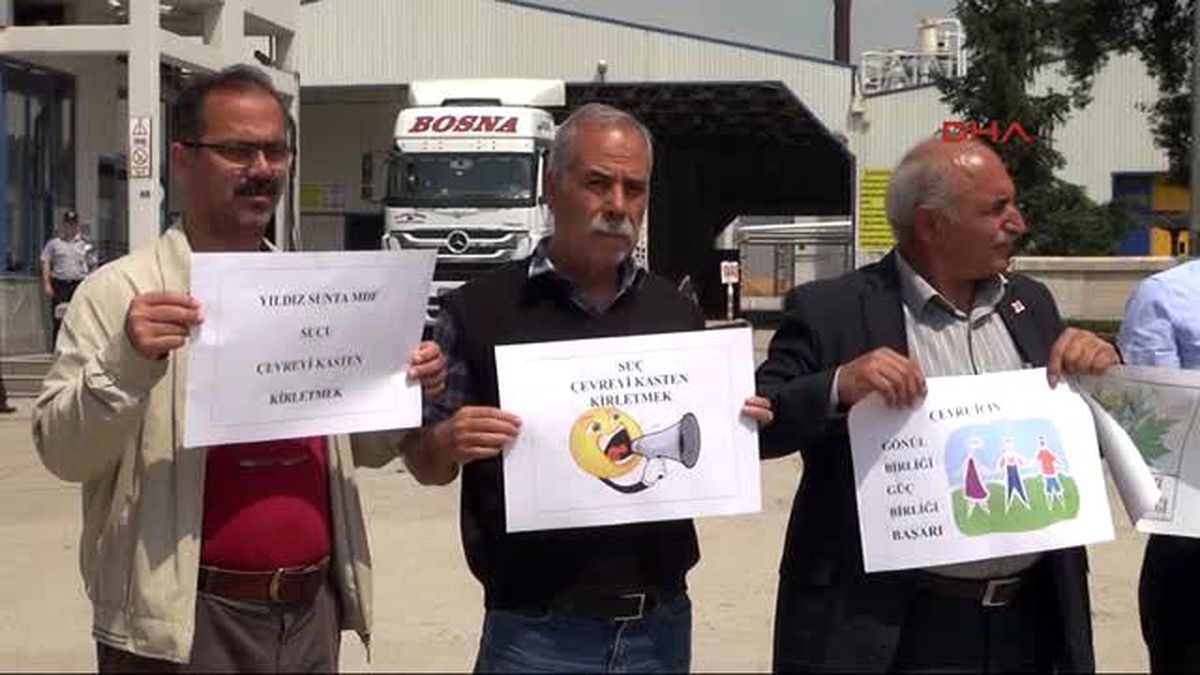 Çevrecilerden Sunta Fabrikası Protestosu