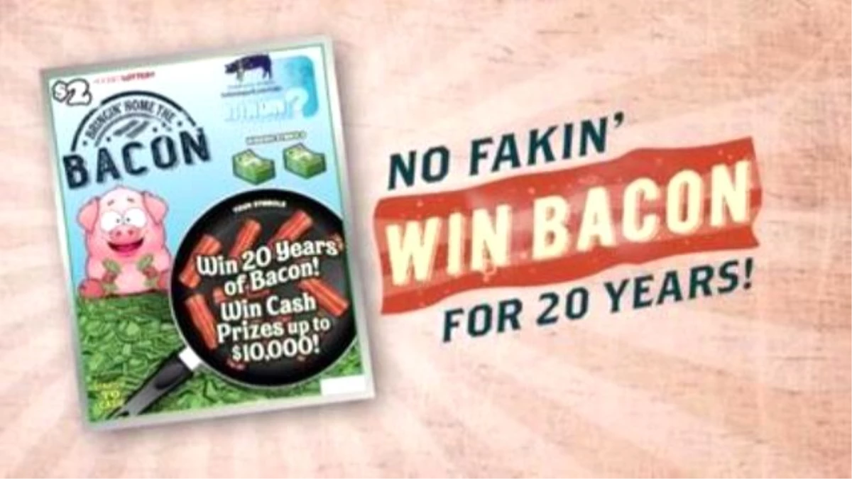 Indiana Lottery Launches Bacon-scented Scratch-off Ticket