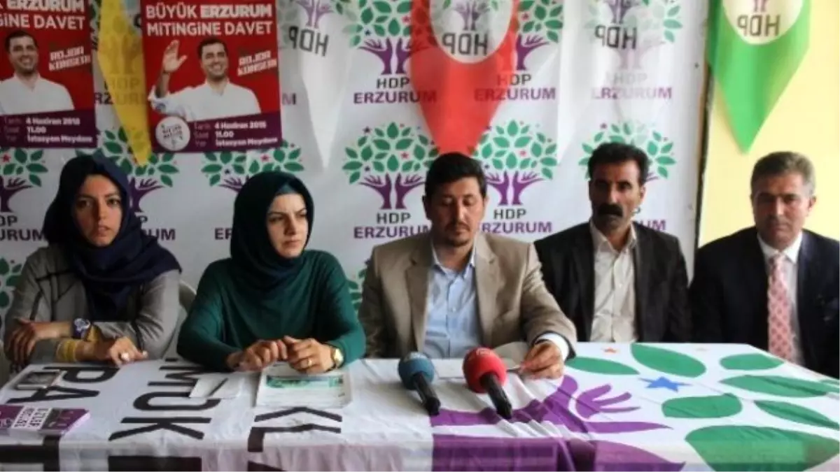 Erzurum\'da Yaşanan Olaylara Hdp\'den Suç Duyurusu