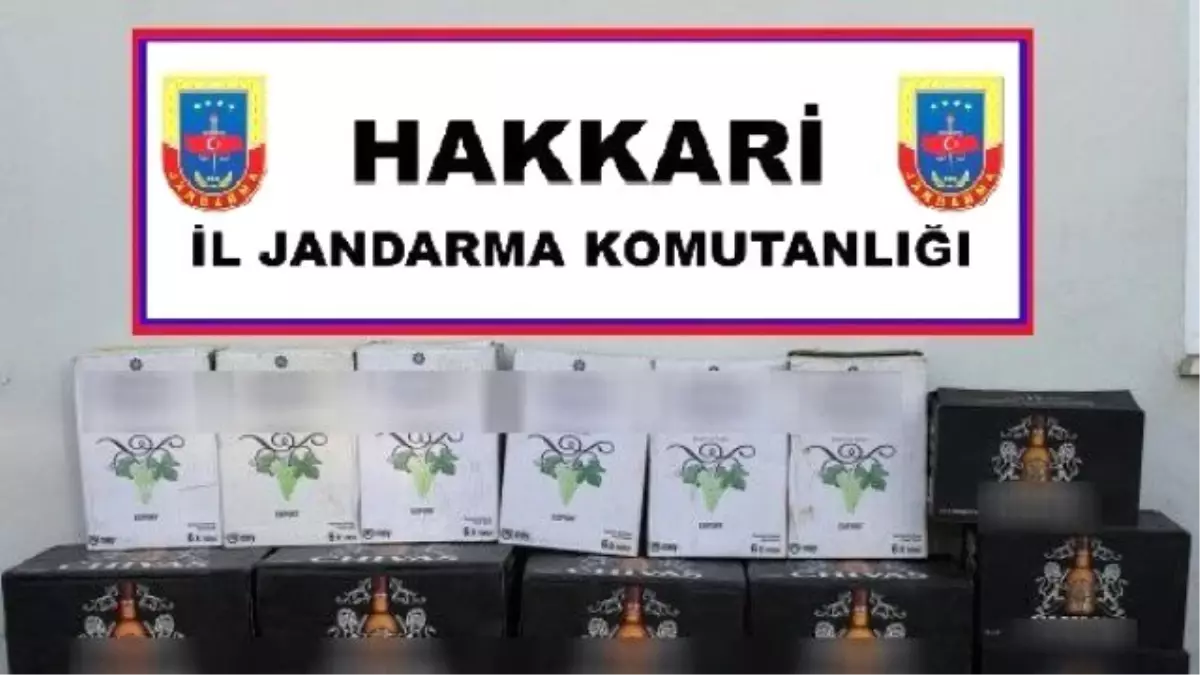 Hakkari\'de Kaçak İçki Ele Geçirildi