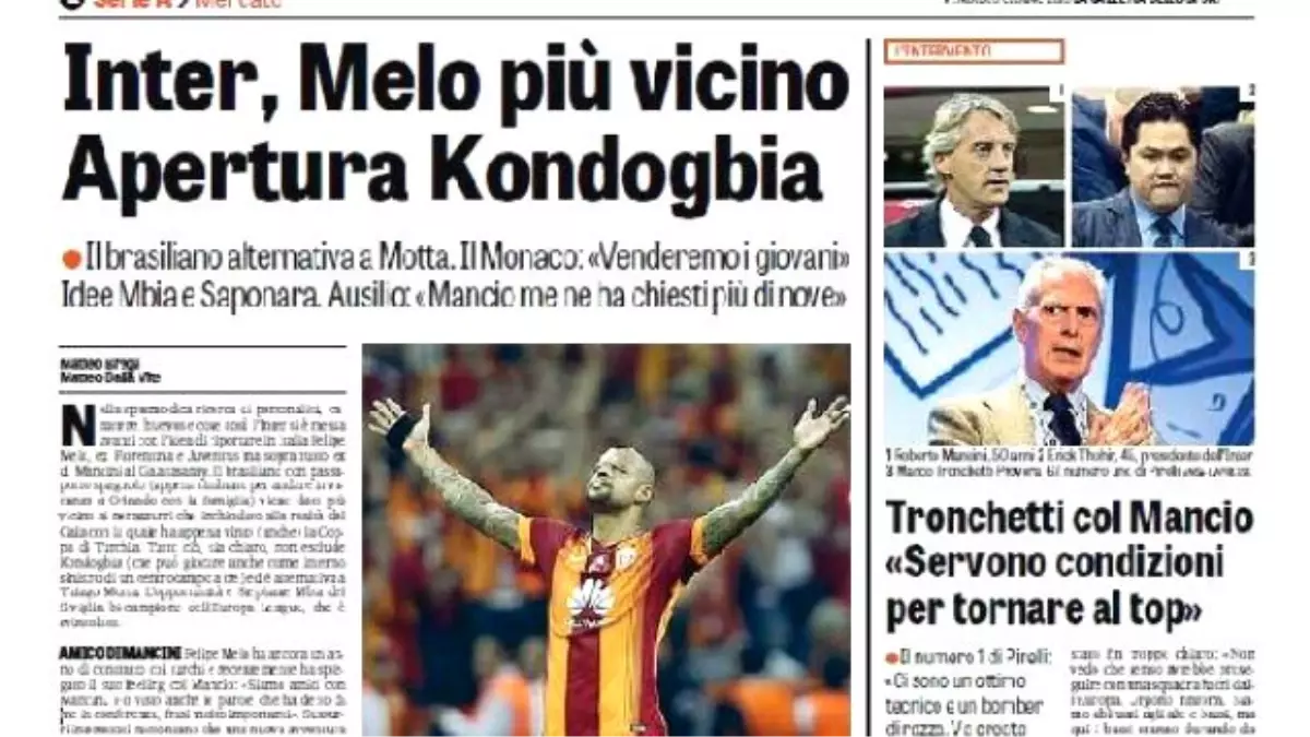 Inter, Felipe Melo\'da Israrlı