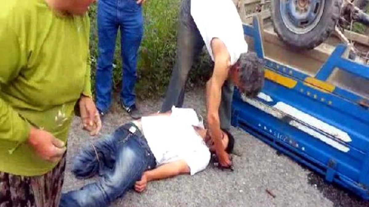 3 Yıl Önce Bacağını Kaybettiği Tarım Aracıyla Yine Kaza Yaptı