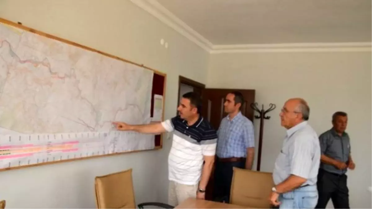 DSİ Bölge Müdürü Özgür, Aksu\'daki Şantiyeleri İnceledi