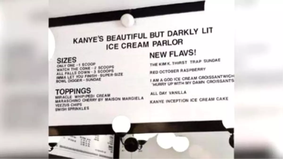 Imma Let You Finish, But An İce-cream Shop Has Kanye West İnspired Desserts