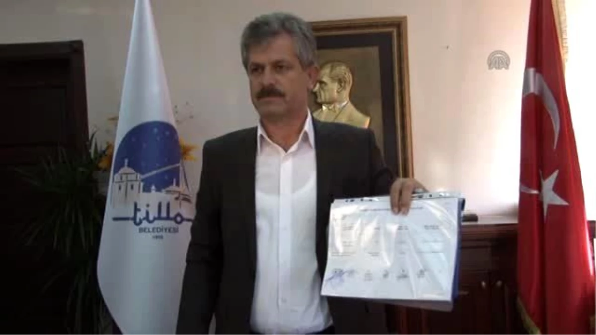 Tillo Belediye Başkanı Aydın, Mazbatasını Aldı